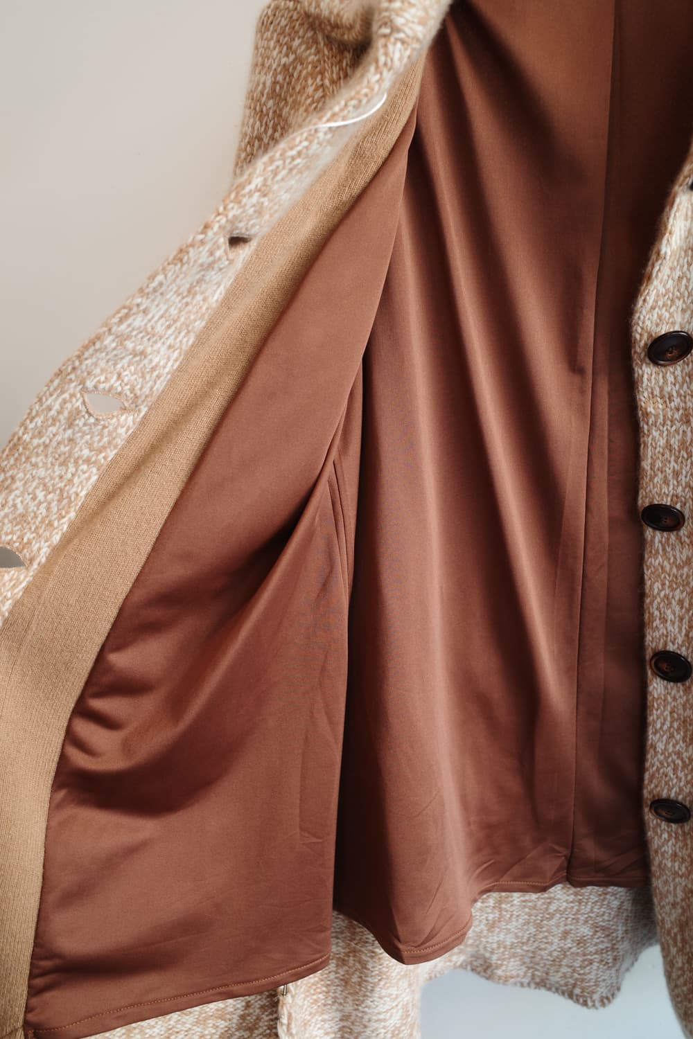 Japan brand 캐시미어100 멜란지 니트 가디건 상품이미지5