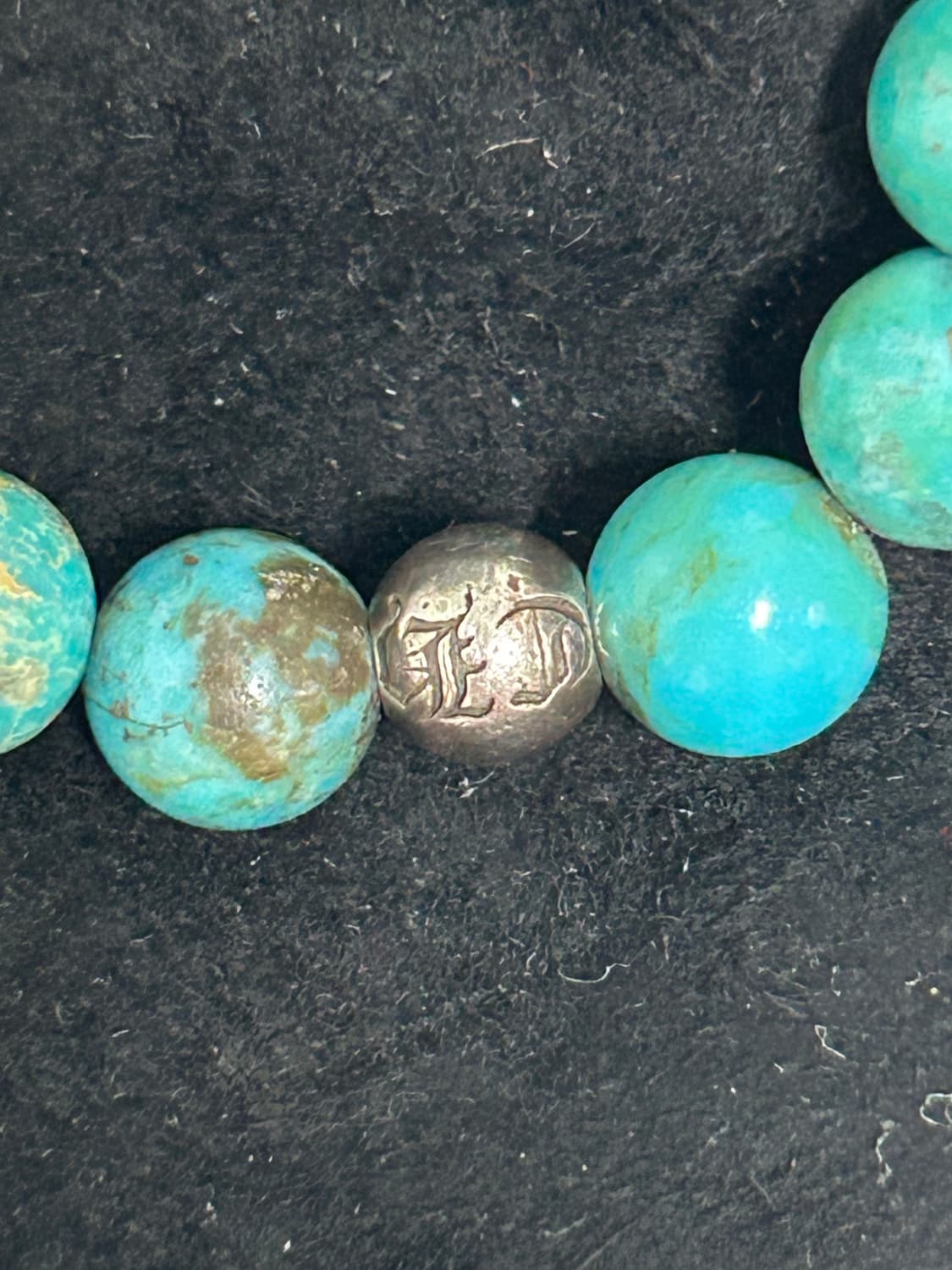 크롬하츠 4볼 8mm 터키석 비즈팔찌 상품이미지3