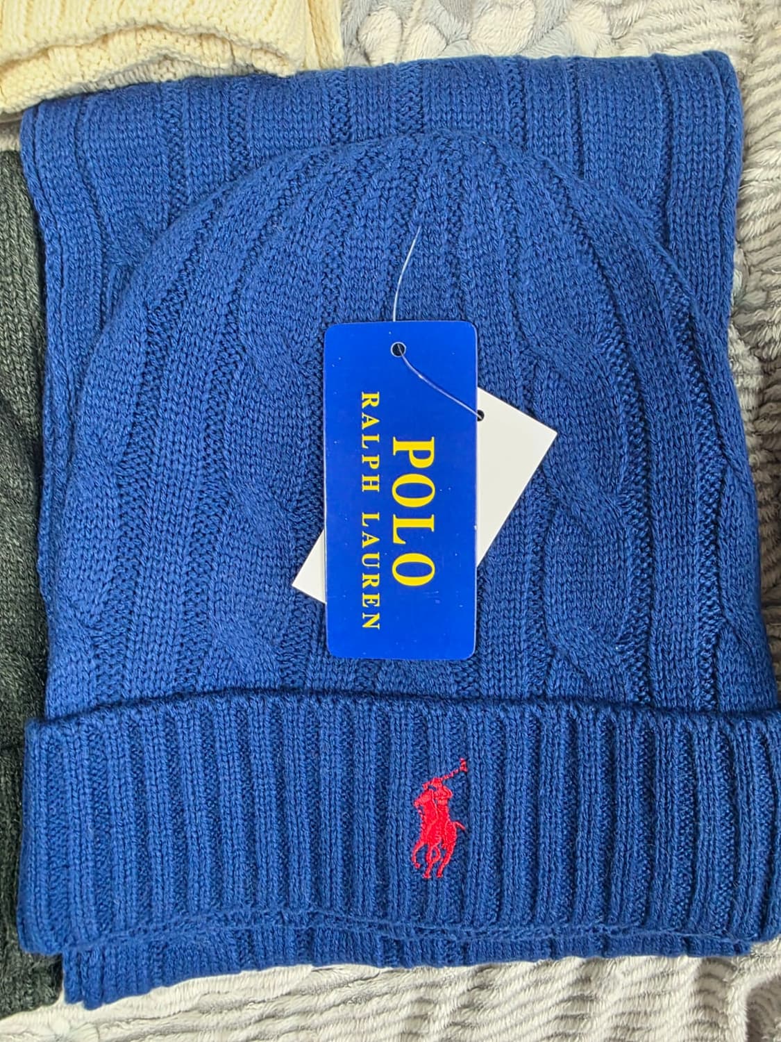 폴로 랄프로렌 모자 머플러 세트 새상폼 상품이미지5