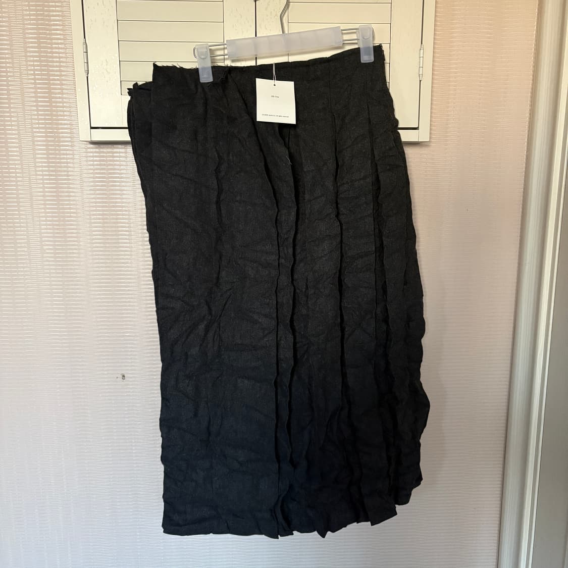 Paper Wool Offbeat Pleats Skirt 상품이미지5