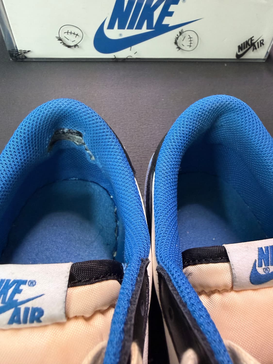 나이키 조던1 트래비스스캇 프라그먼트 로우 밀리터리블루 상품이미지7