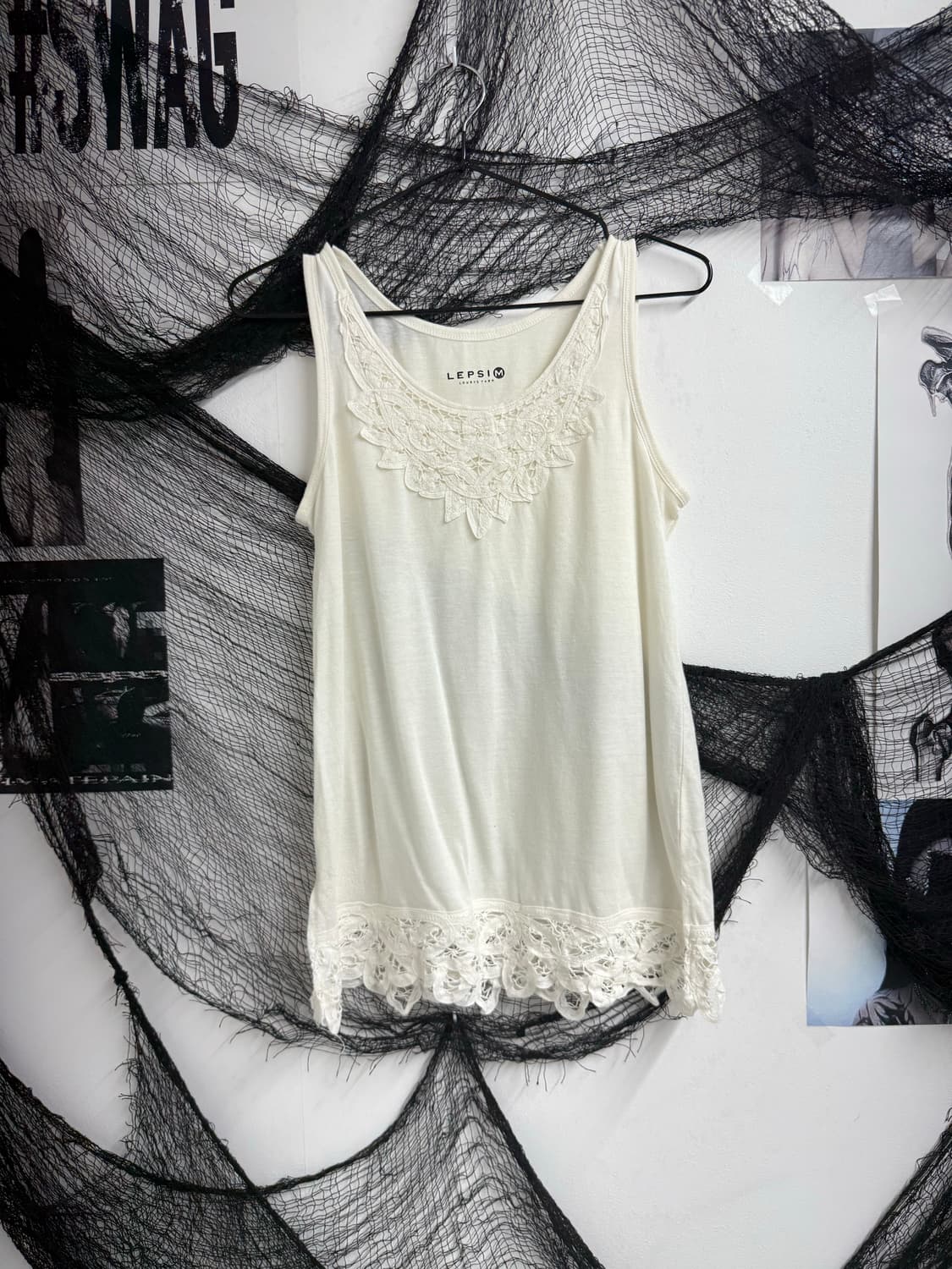 Lace detailed ivori camisole  상품이미지2