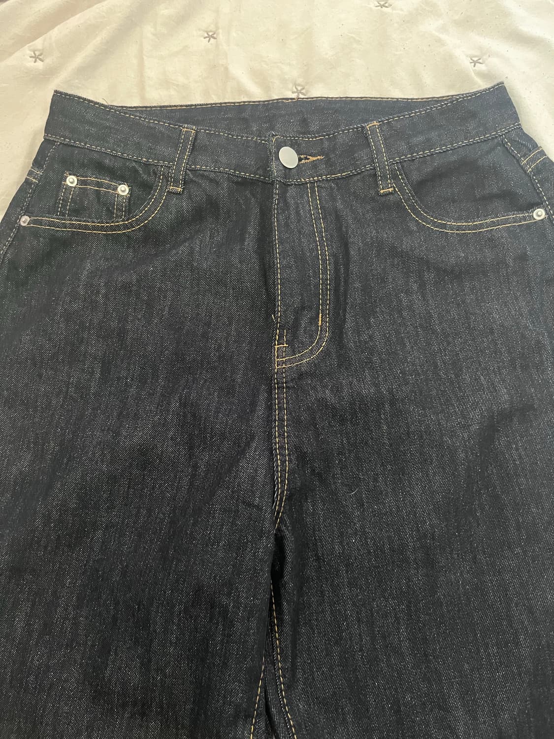 생지 와이드핏 청바지 상품이미지1