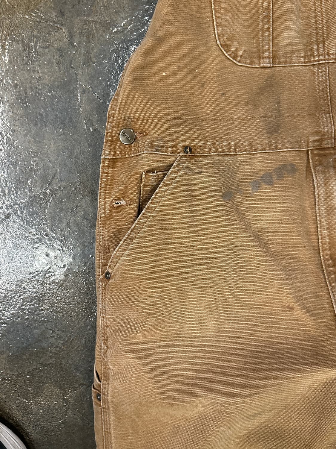 빈티지 칼하트 워크웨어 더블니 오버올 상품이미지4