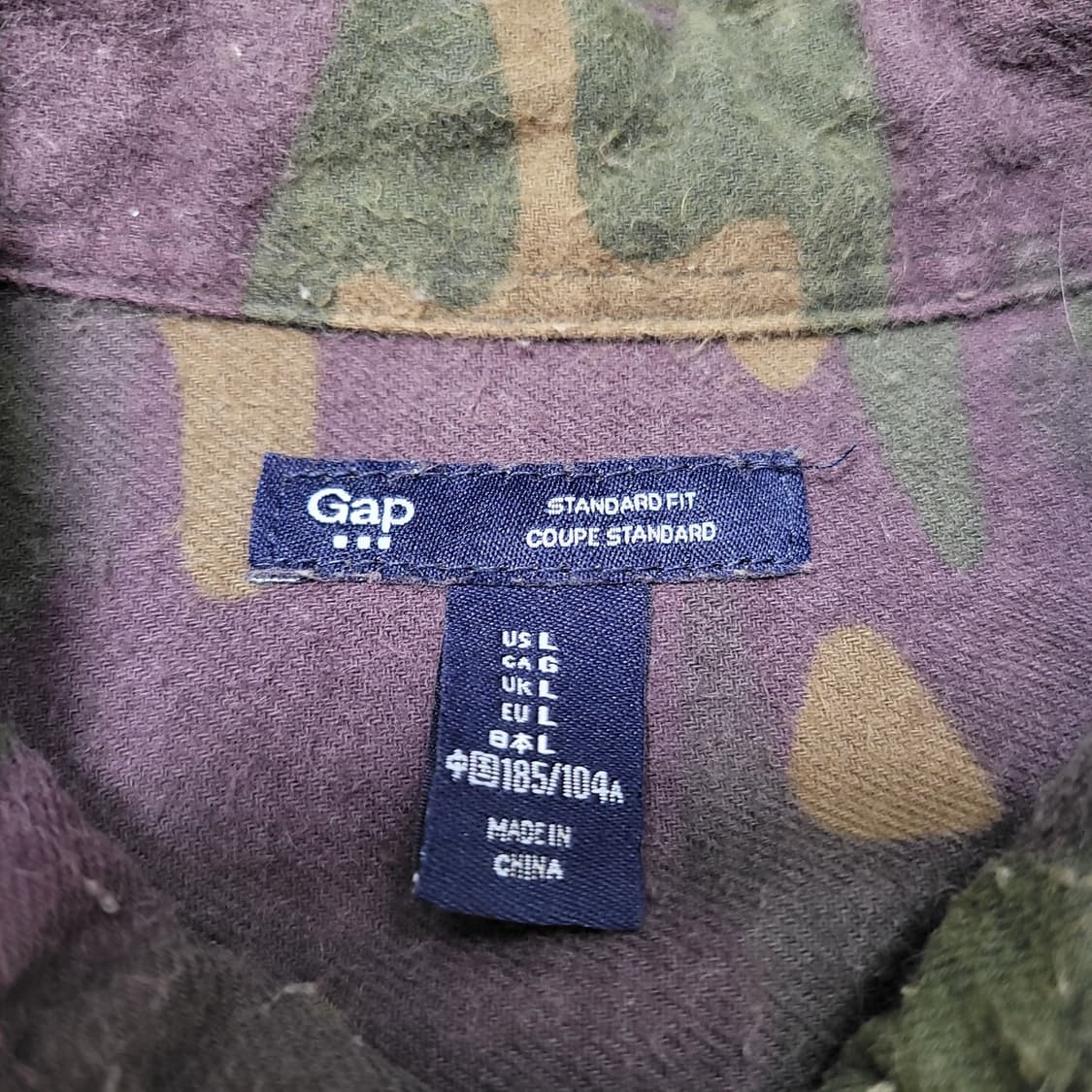 GAP 갭 카모 패턴 밀리터리 셔츠 상품이미지2