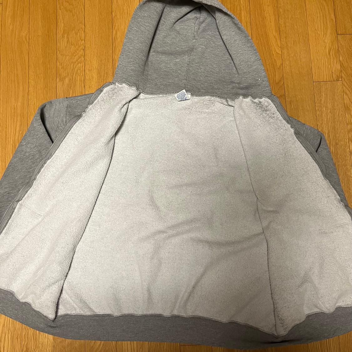 [XL] 00s 빈티지 러셀 후드집업 그레이 상품이미지2