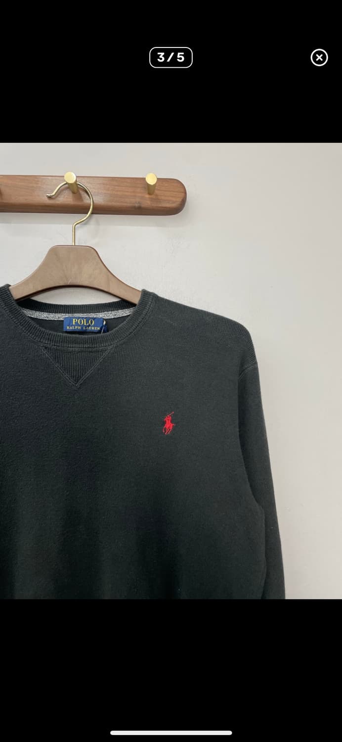 폴로랄프로렌 크루넥 블랙 맨투맨 A3109 상품이미지3