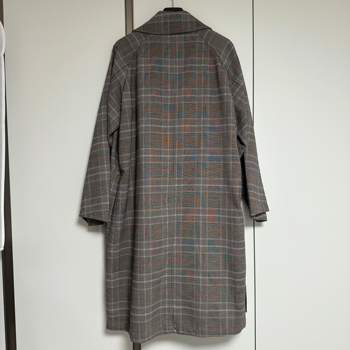 빔즈 빈티지 체크 트렌치 코트 M사이즈 상품이미지8