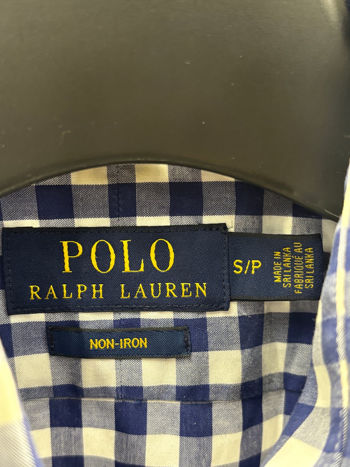 폴로 랄프로렌 남방 체크 긴팔 셔츠 S 상품이미지4