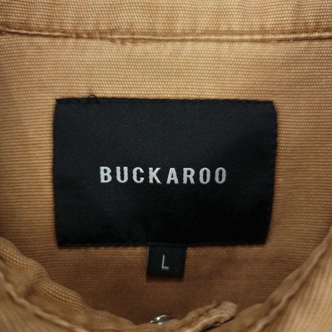 버커루 빈티지 가공 투포켓 워크 셔츠 베이지 M18916 상품이미지7