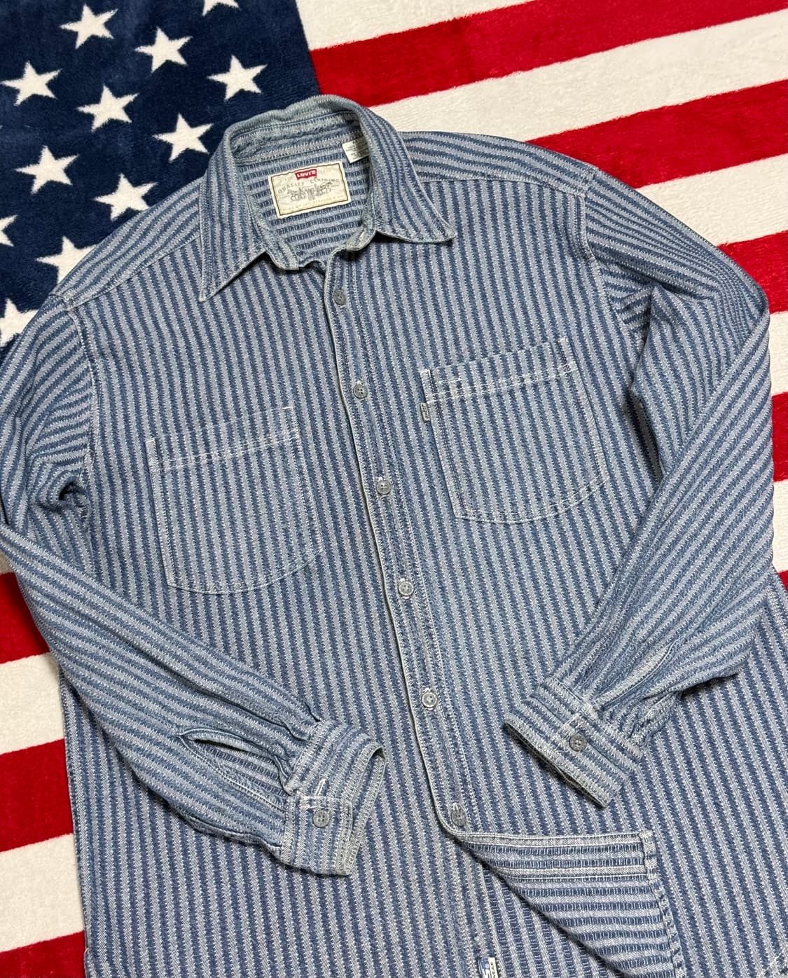 리바이스 스트라이프 셔츠 Levi’s vintage shirt [L] 상품이미지5