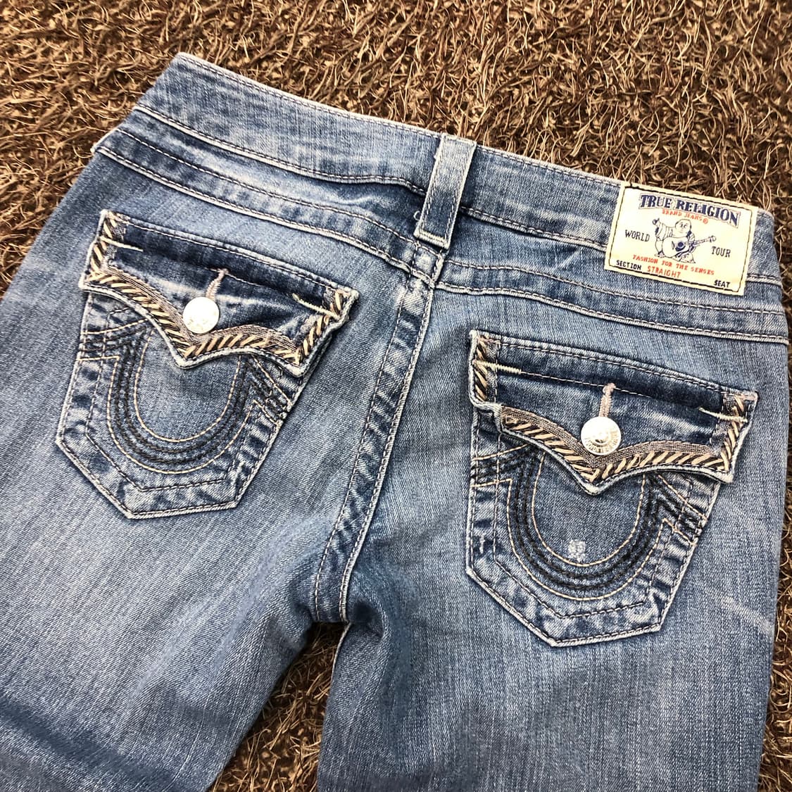 트루릴리전 스트레이트 워싱 데님 팬츠 상품이미지5