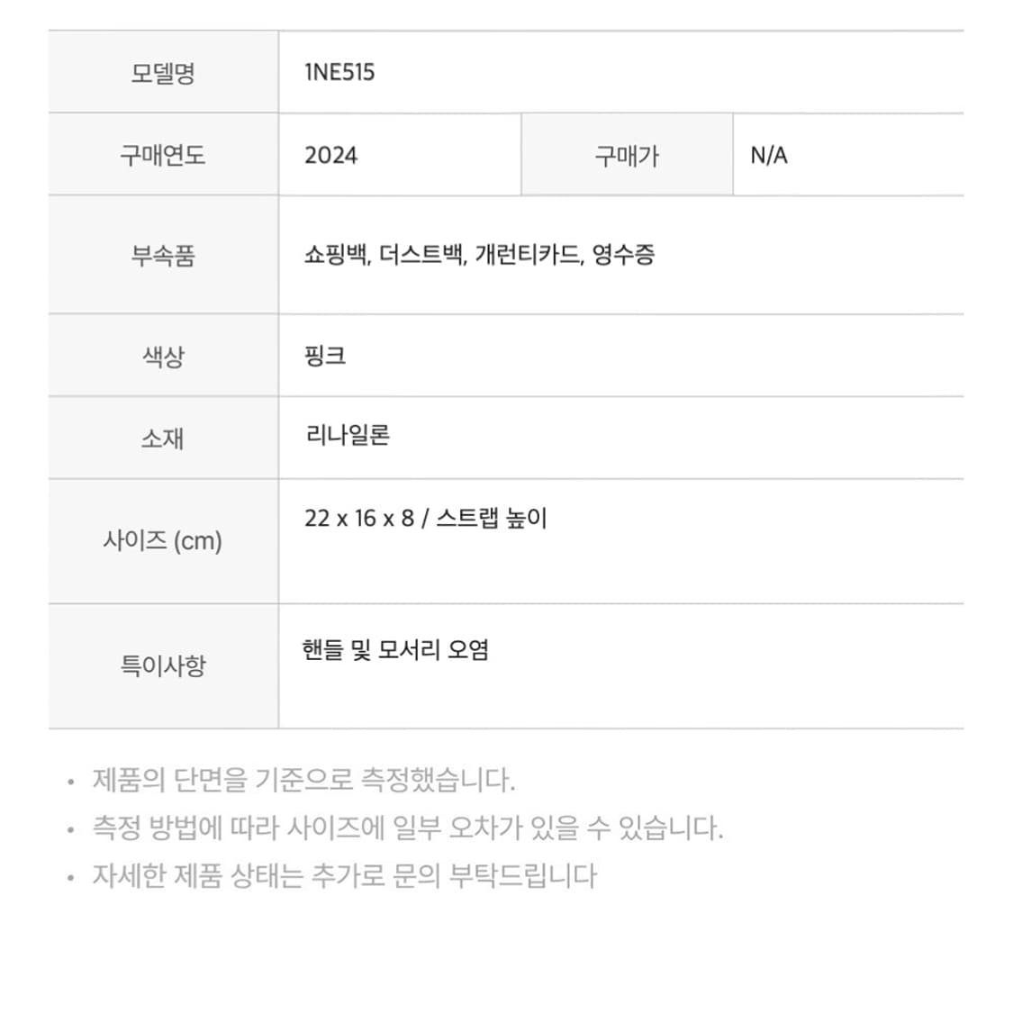 프라다 1NE515 리나일론 리에디션 2000 미니백 핑크 상품이미지2