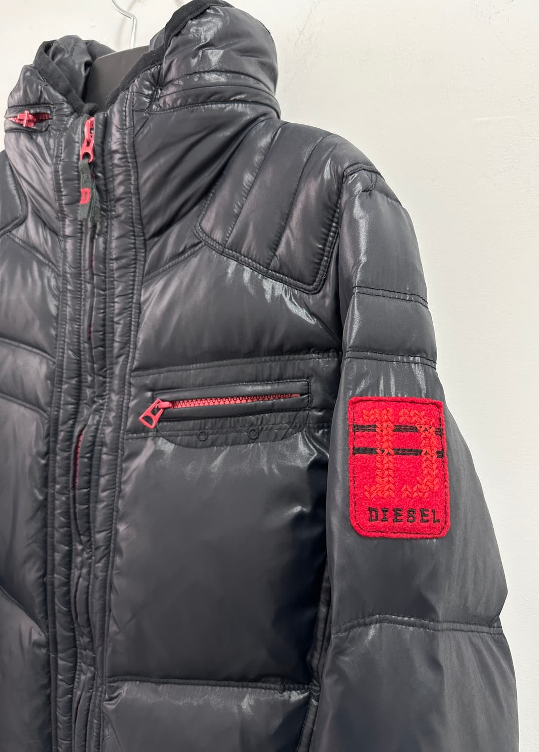 Diesel biker red puffer jacket 상품이미지2