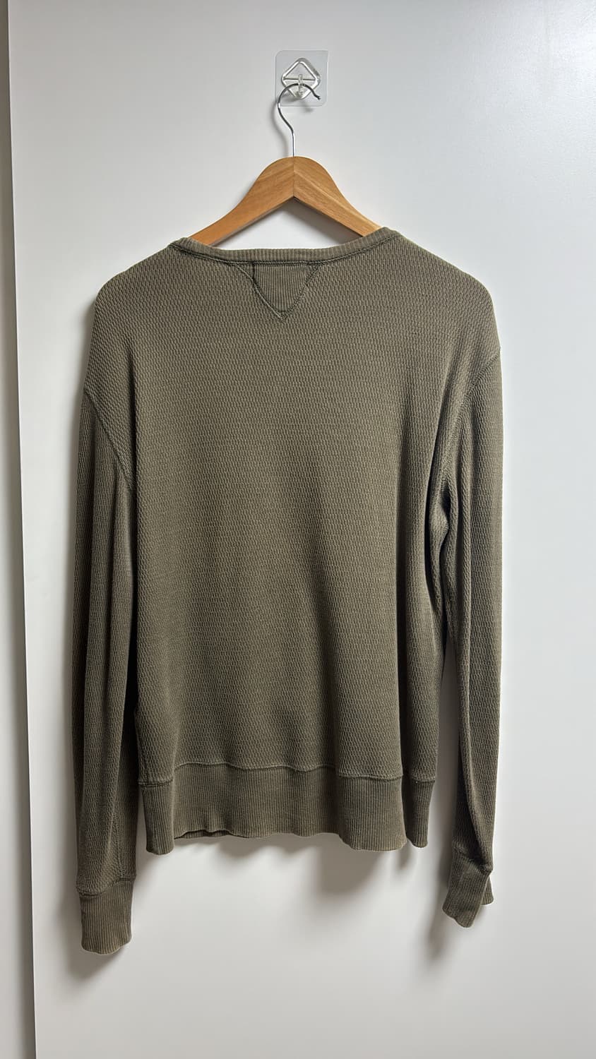 RRL 더블알엘 와플 롱슬리브 티셔츠 카키 s사이즈 상품이미지2