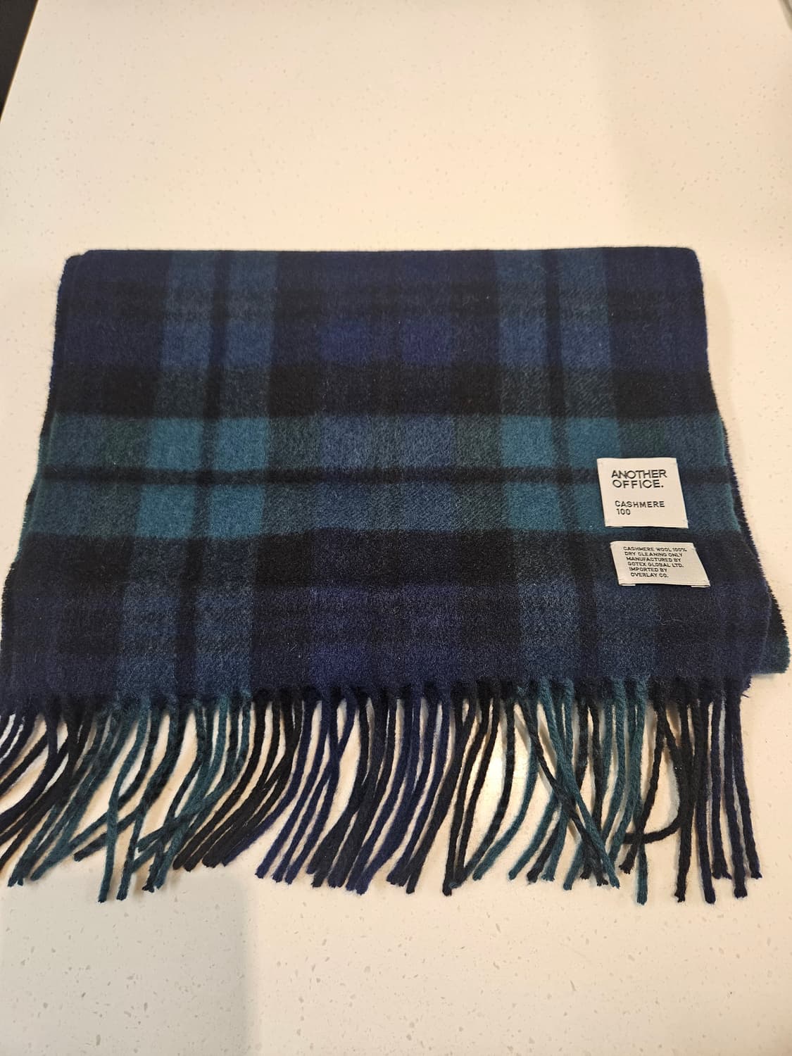 어나더오피스 캐시미어 머플러 블랙워치 상품이미지3