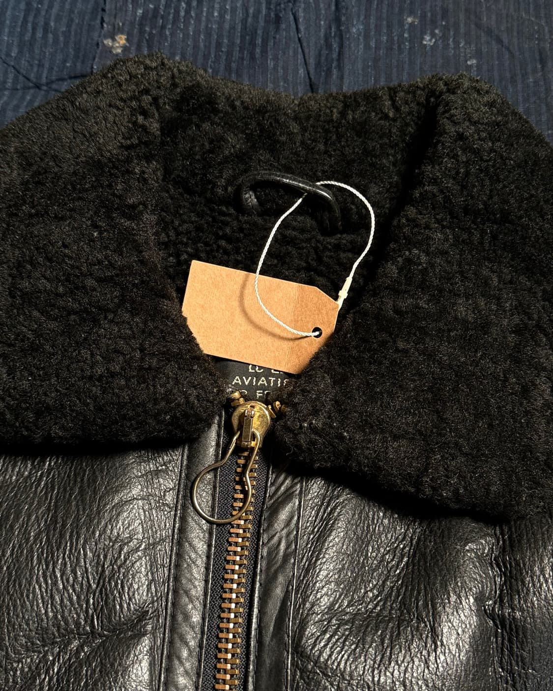 70-80‘s 유럽 빈티지 양가죽 타입 B-3 플라이트 베스트 40 상품이미지2