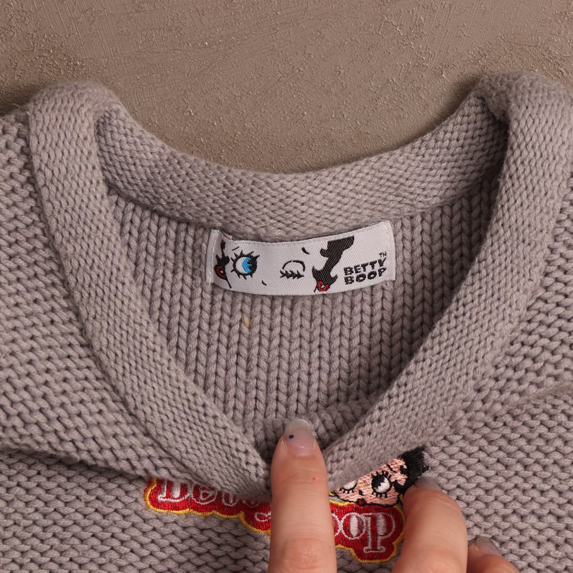 00's 베티붑 헤비 니트 베스트 A1476 상품이미지3