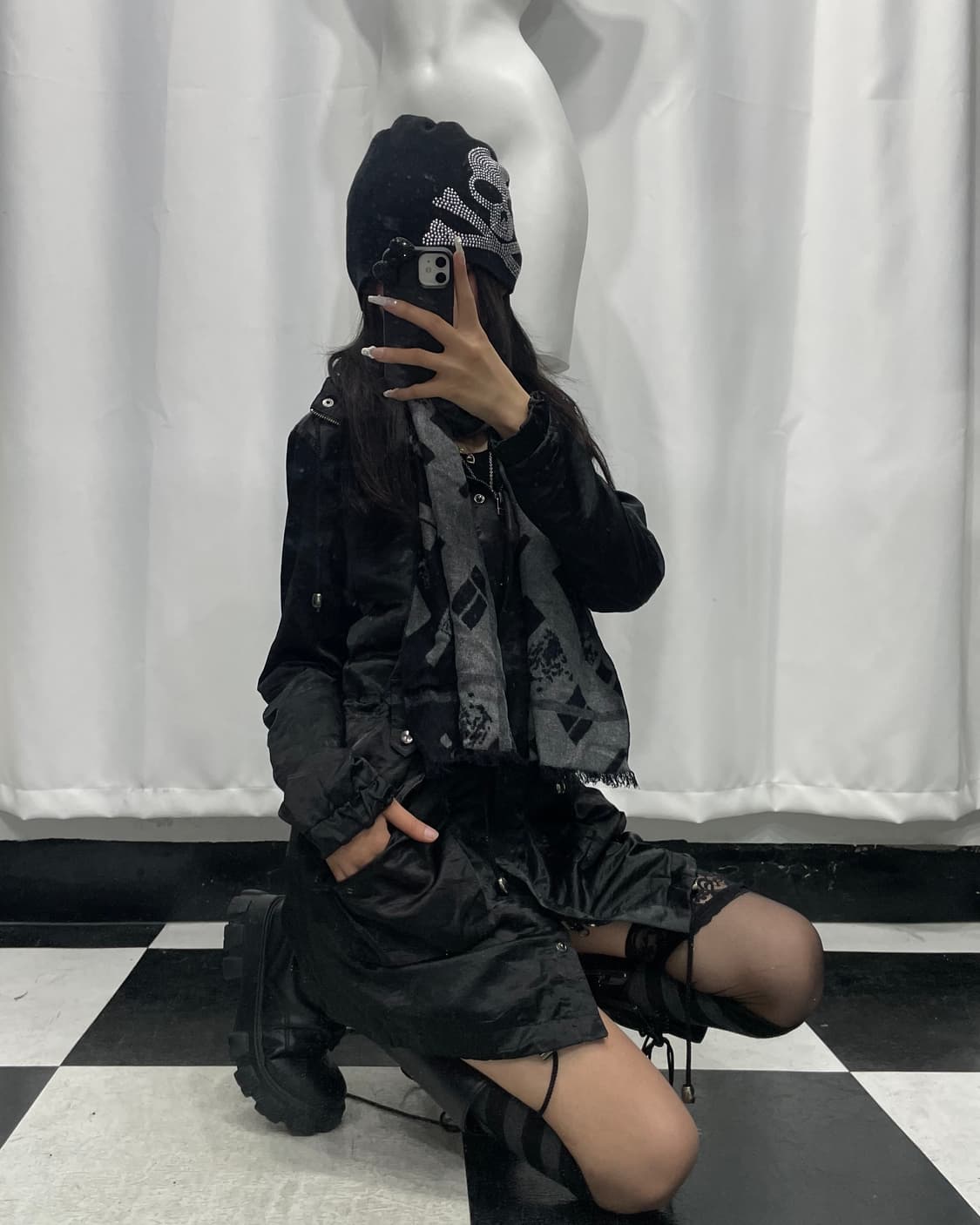 🎸블랙 글로시 롱 자켓🎸 상품이미지4