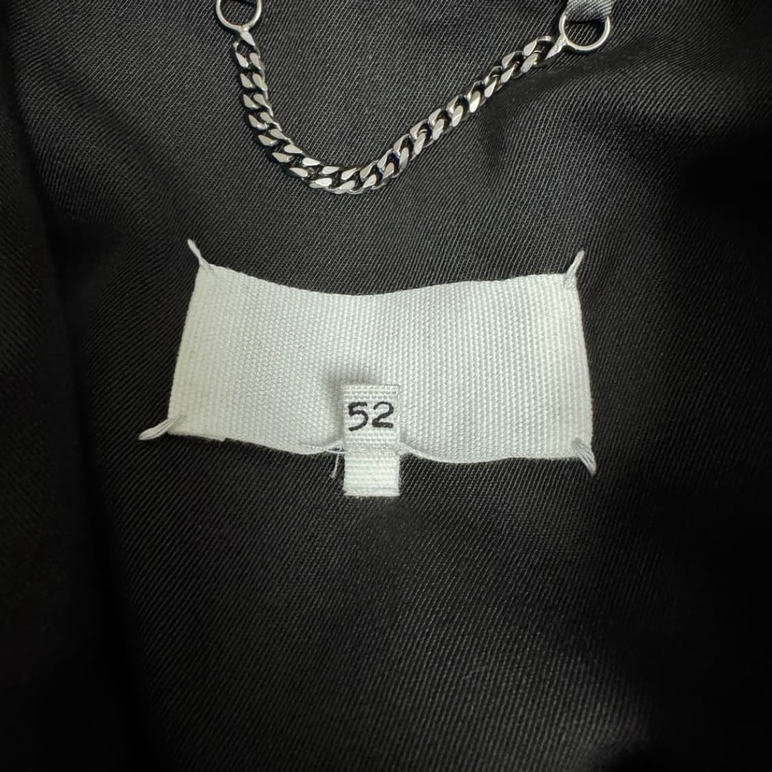 메종 마르지엘라 블랙 울 개버딘 트렌치 코트 52 사이즈 상품이미지4