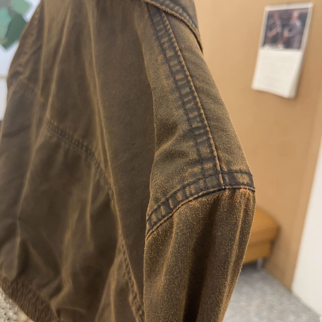 자라 왁스드 워시드 워싱 모던시크 빈티지 자켓 M C08941 상품이미지8