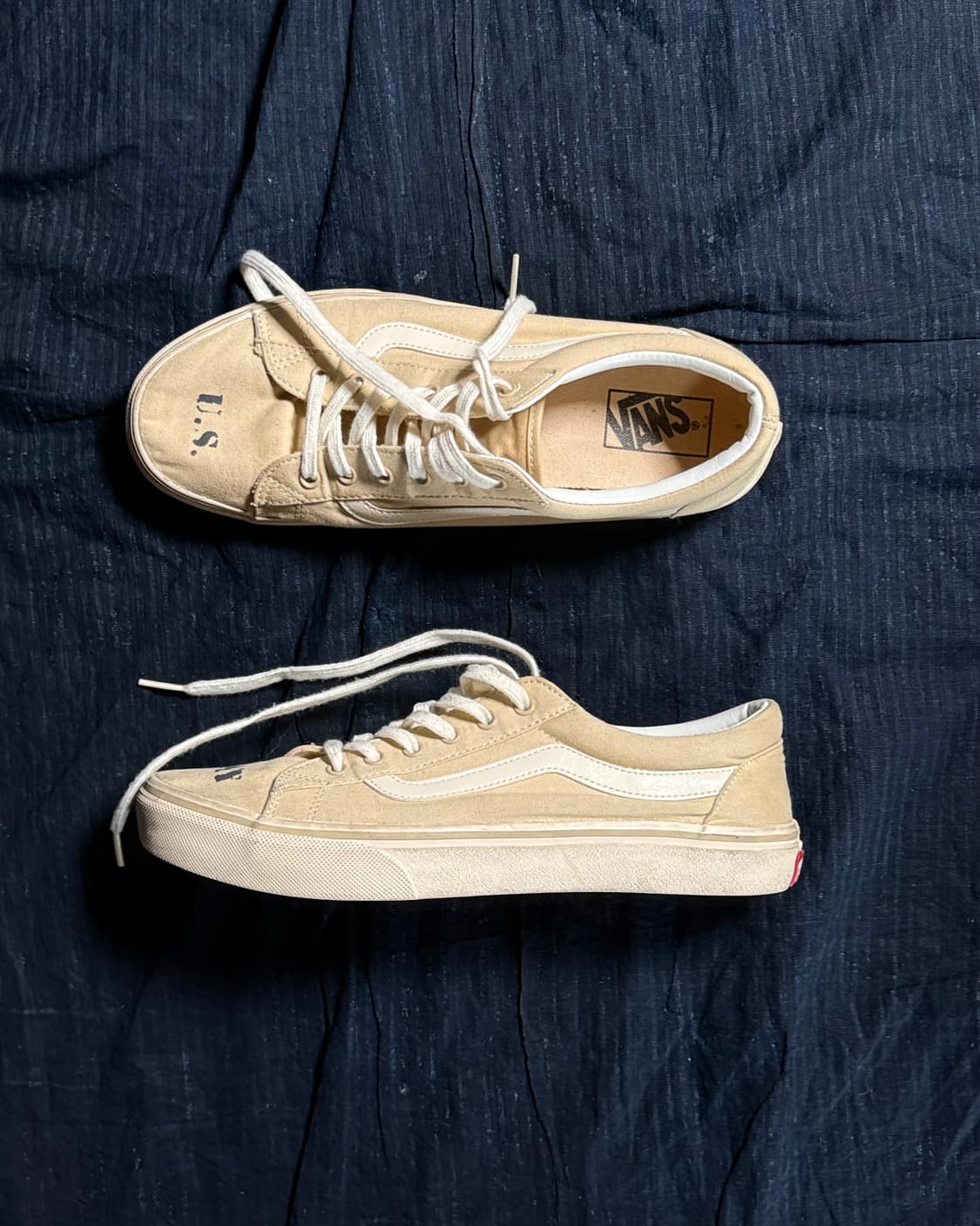 Vans 리퍼 V359CL+ 베이지 오프 화이트 US9 상품이미지1