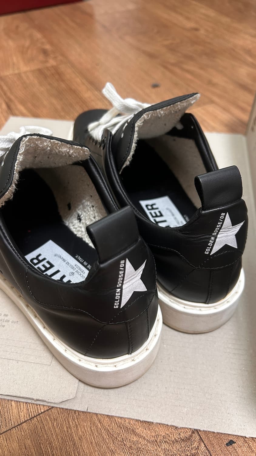 골든구스 블랙 레더 스타터 스니커즈37 상품이미지3