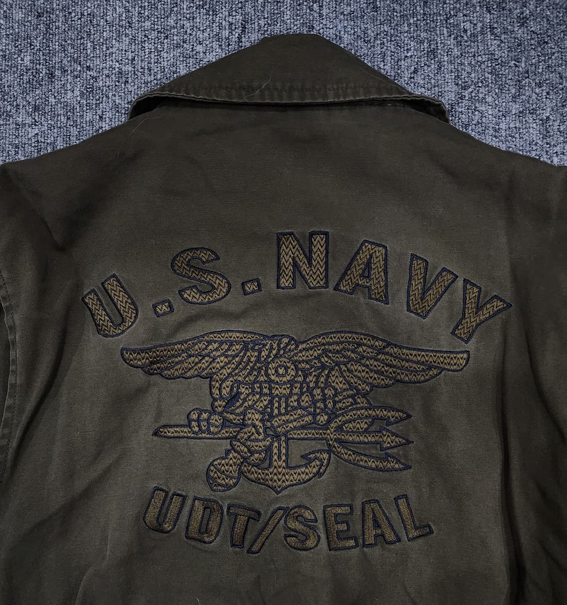 OLD CROW 올드크로우 US NAVY 빈티지 봄버 자켓 L 상품이미지5