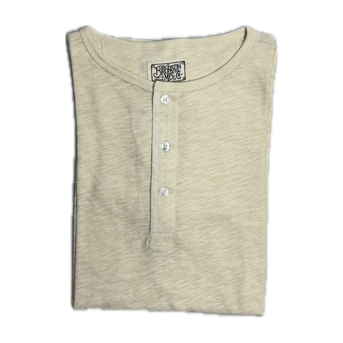 [새상품] 브론슨 슬럽 코튼 헨리넥 반팔 L 상품이미지3