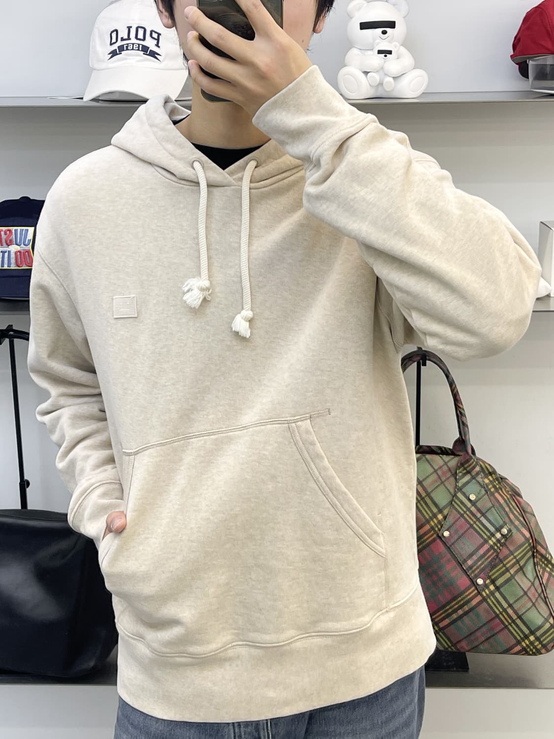 아크네 스튜디오 오트밀 멜란지 후디 상품이미지2