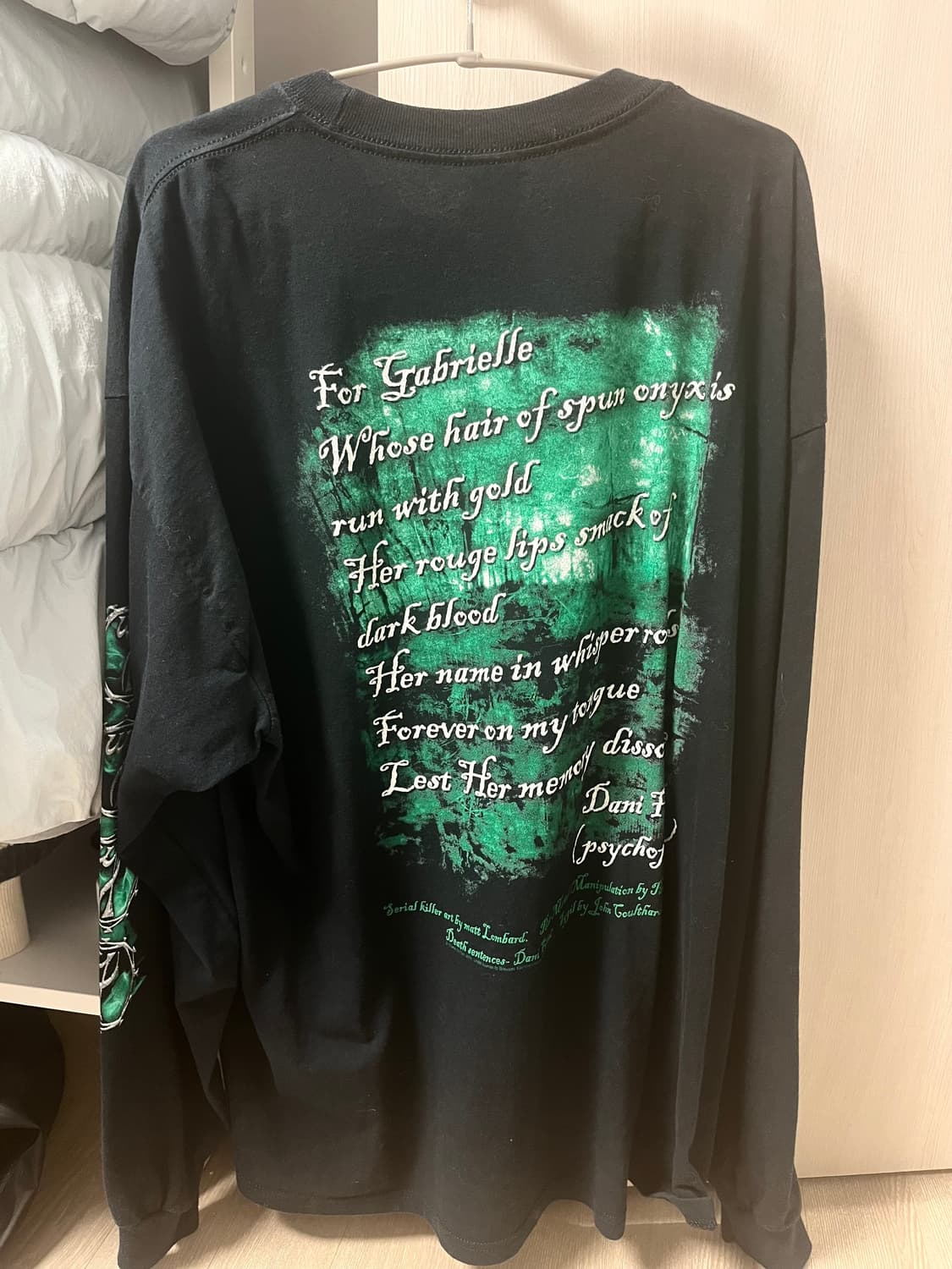 00s 크레이들 오브 필스 Cradle of Filfth 롱슬리브 밴드티 상품이미지3