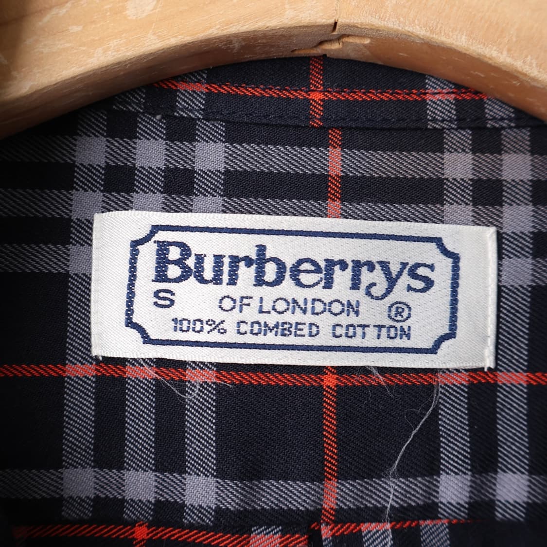 90/버버리 코튼 체크셔츠 상품이미지7