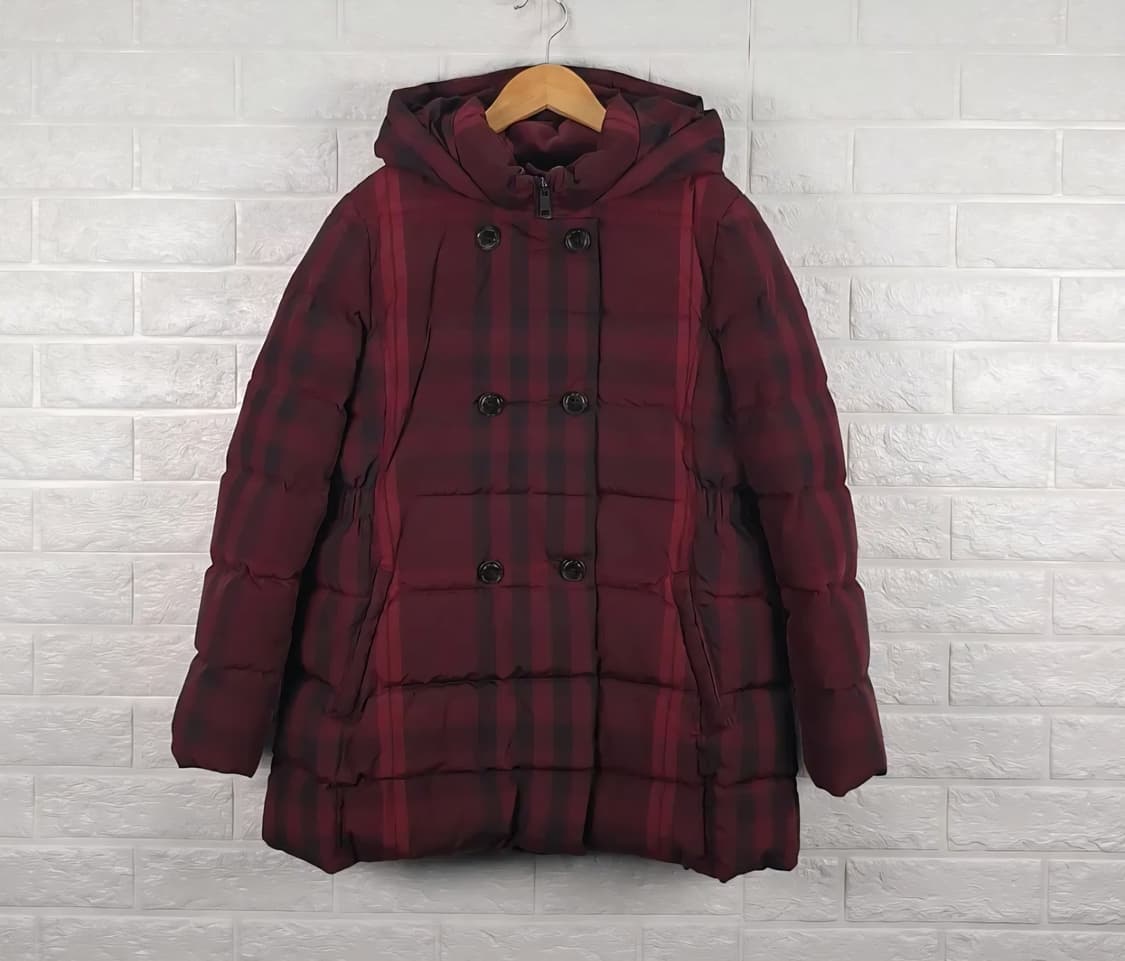 [155]빈폴키즈 빅체크 구스다운 패딩 상품이미지1