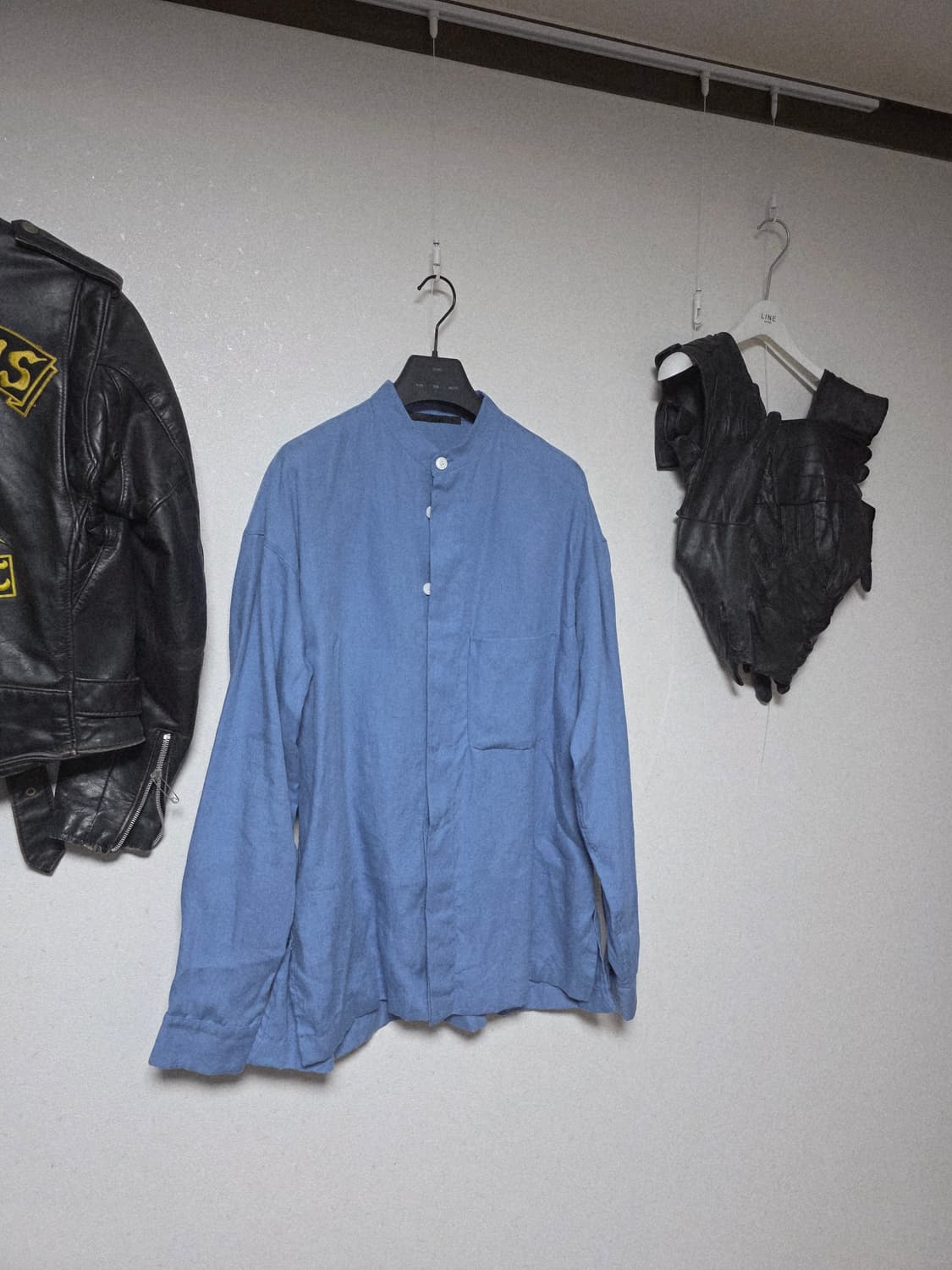 Haider ackermann skyblue linen shirt 상품이미지4