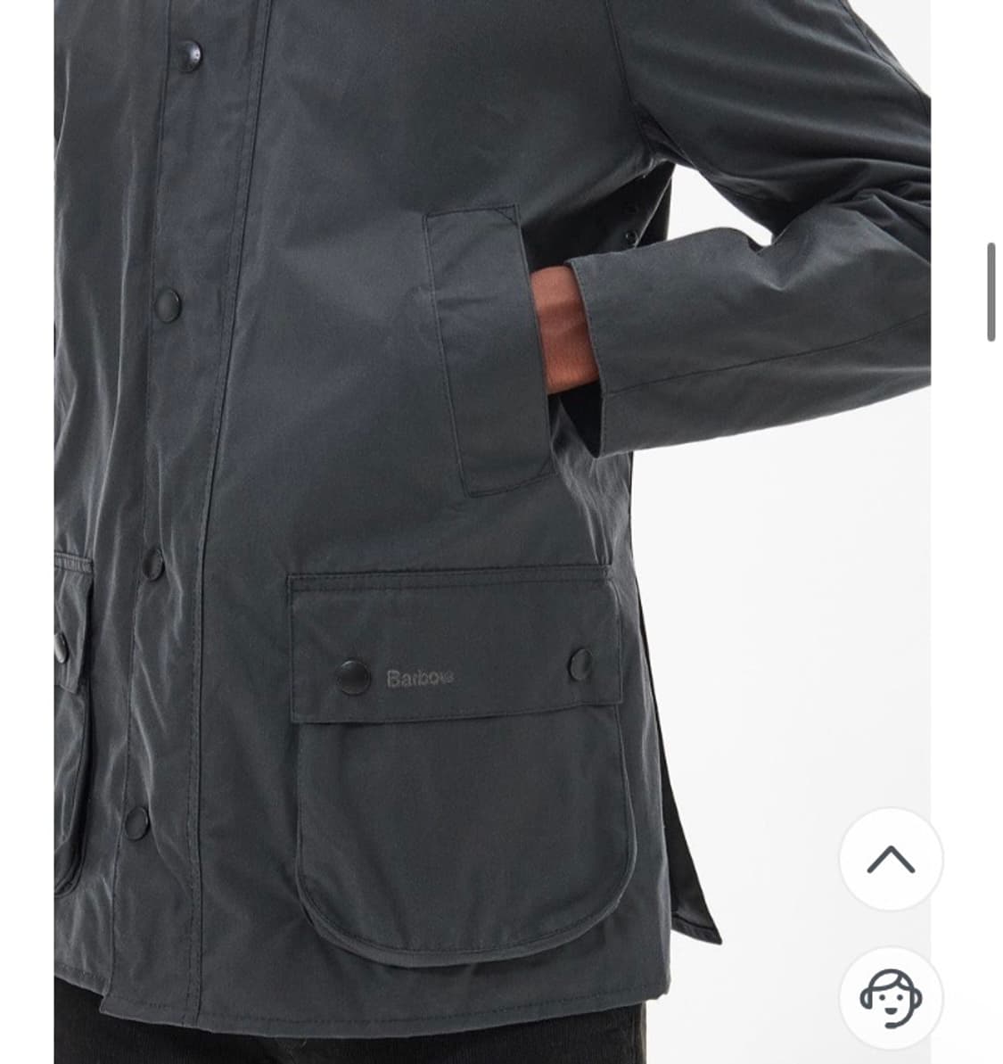 [새상품] 바버 애쉬비 왁스 자켓 S 그레이 상품이미지4