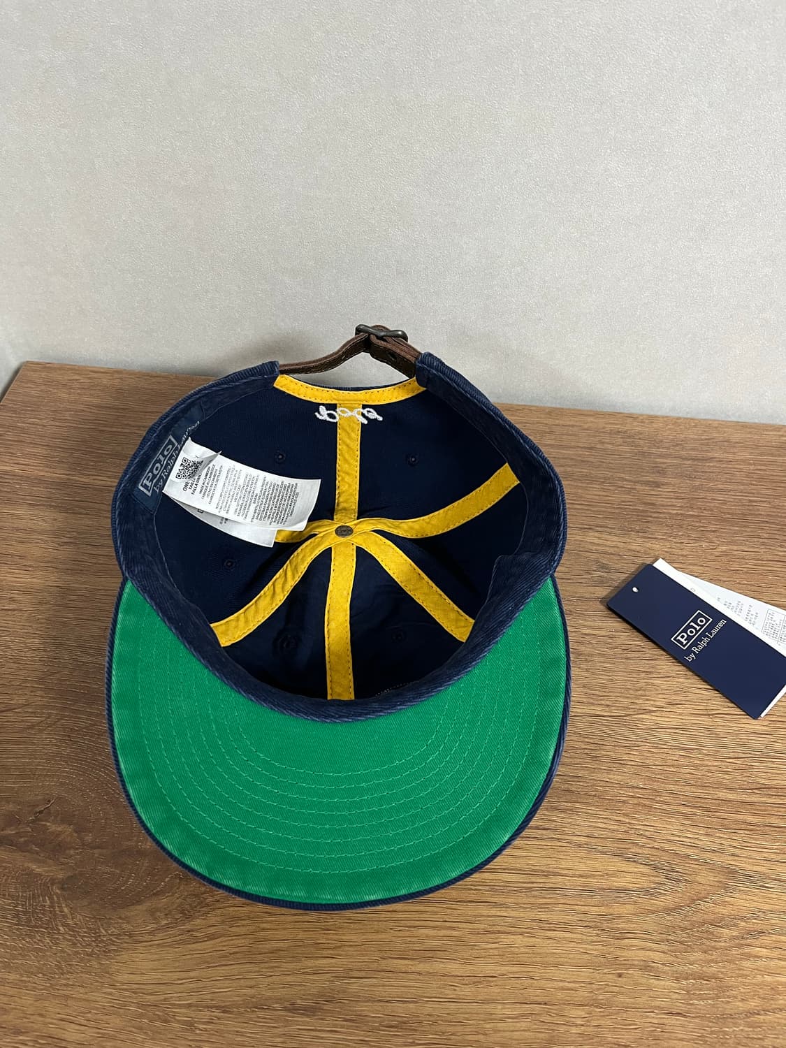 폴로 아플리케 트윌 볼캡 네이비 상품이미지2