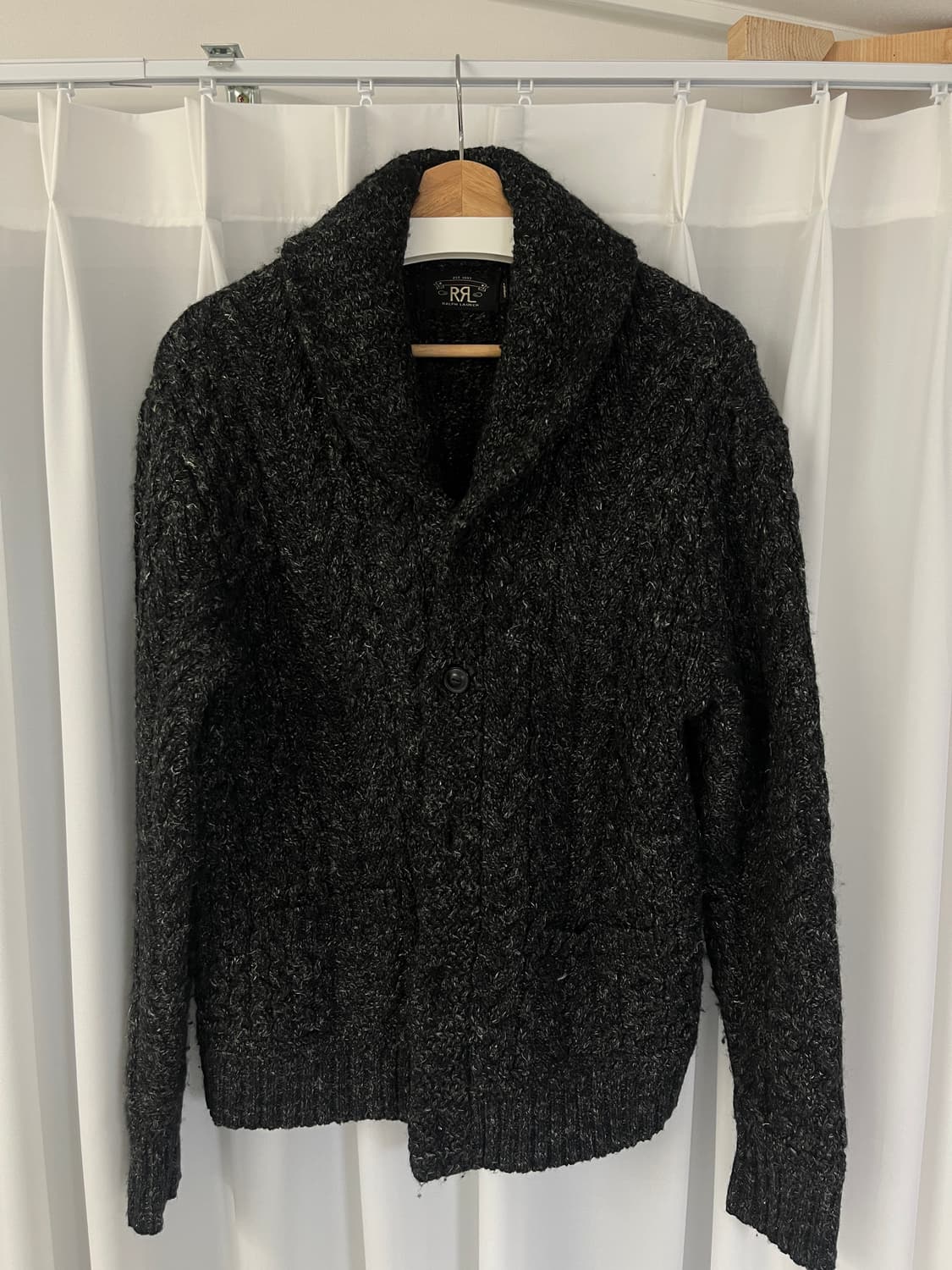 더블알엘 숄카라 헤비울 가디건 (L) 상품이미지8