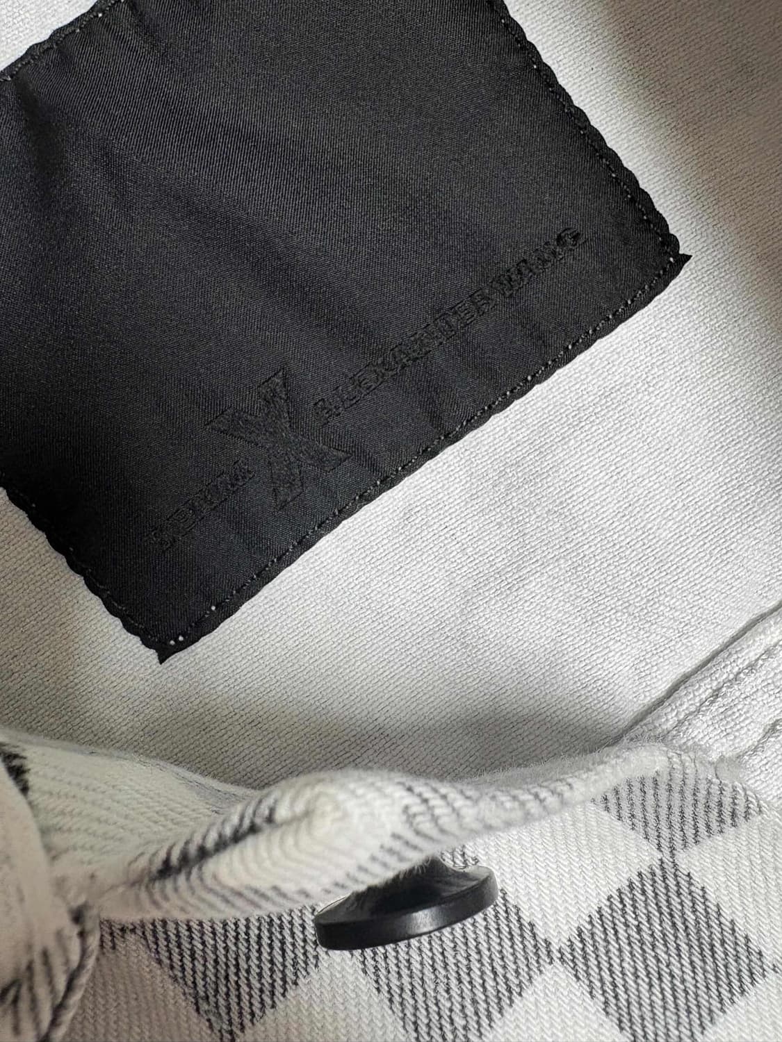 알렉산더왕(alexander wang) 체커보드 패턴 데님 재킷 상품이미지5