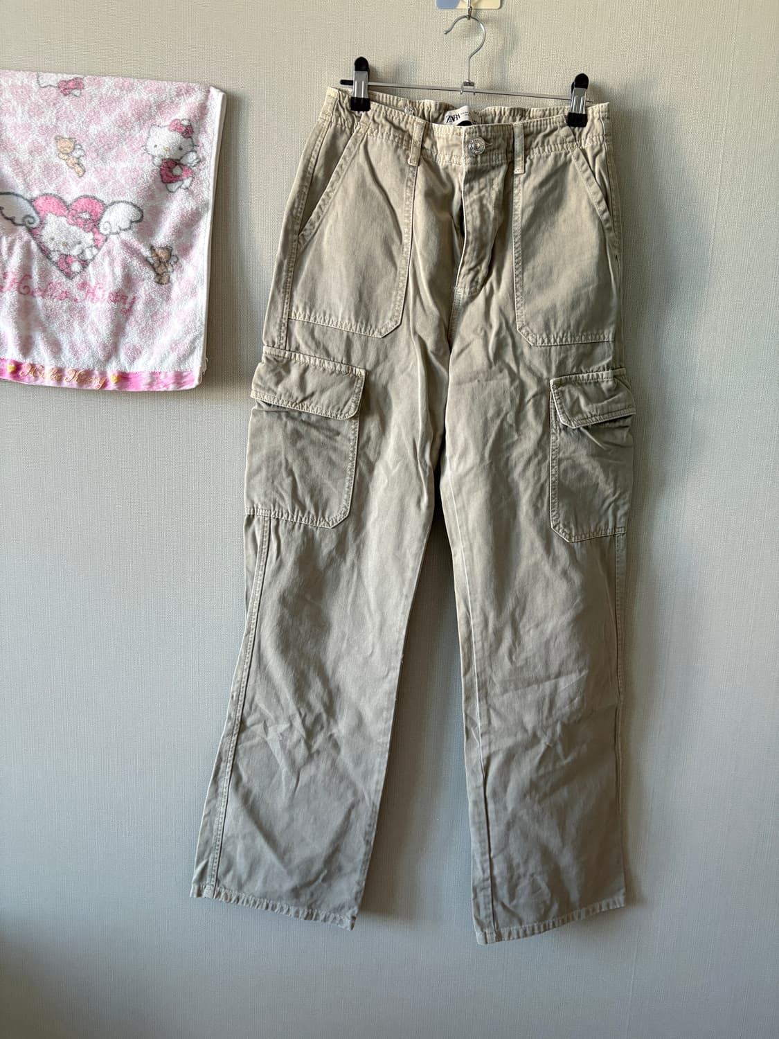 자라 카고 카키 베이지 팬츠 상품이미지1