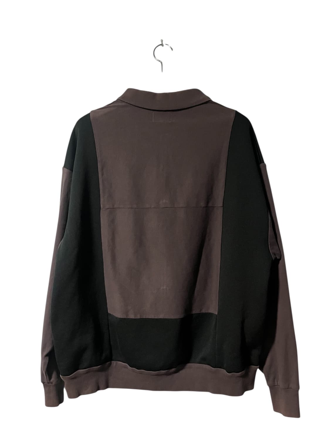 [XL] 카브엠트 패널 집업 가디건 블랙 차콜 상품이미지3