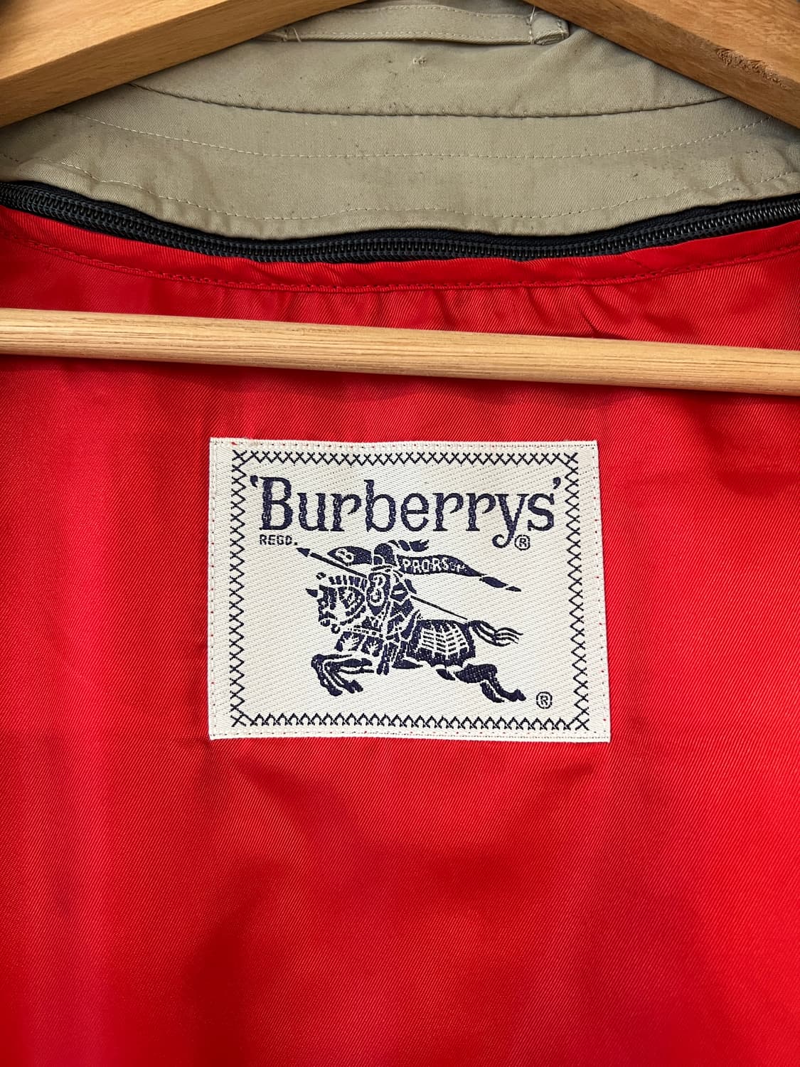 버버리 울 라이닝 싱글 하프 트렌치 코트 상품이미지5