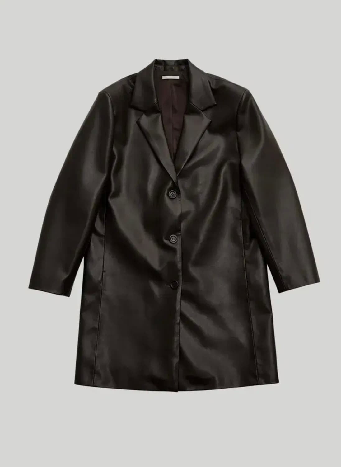 아모멘토 VEGAN LEATHER LONG JACKET 상품이미지2