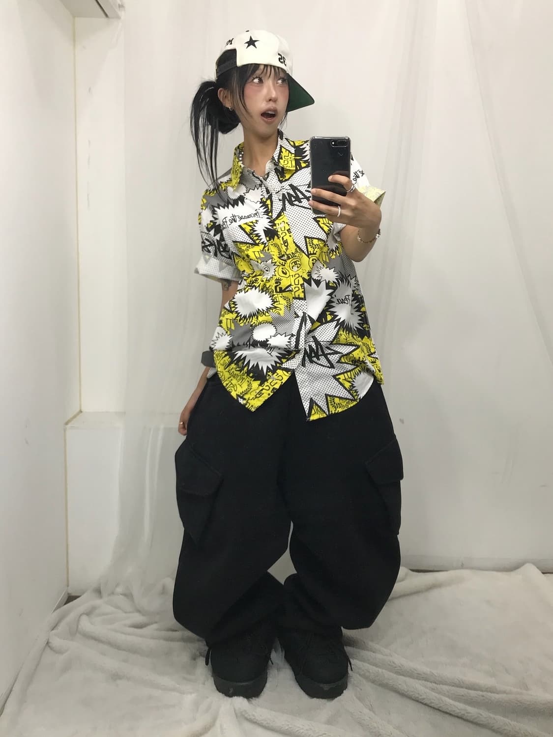 < Stussy 00s Multi Pattern Shirt ! > 상품이미지3