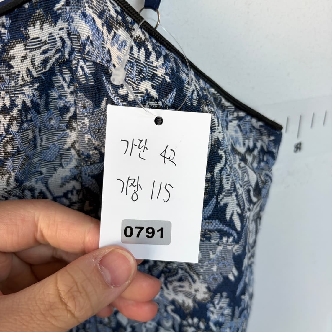 명품 쟈가드 플라워 패턴 끈나시 롱 원피스 상품이미지7