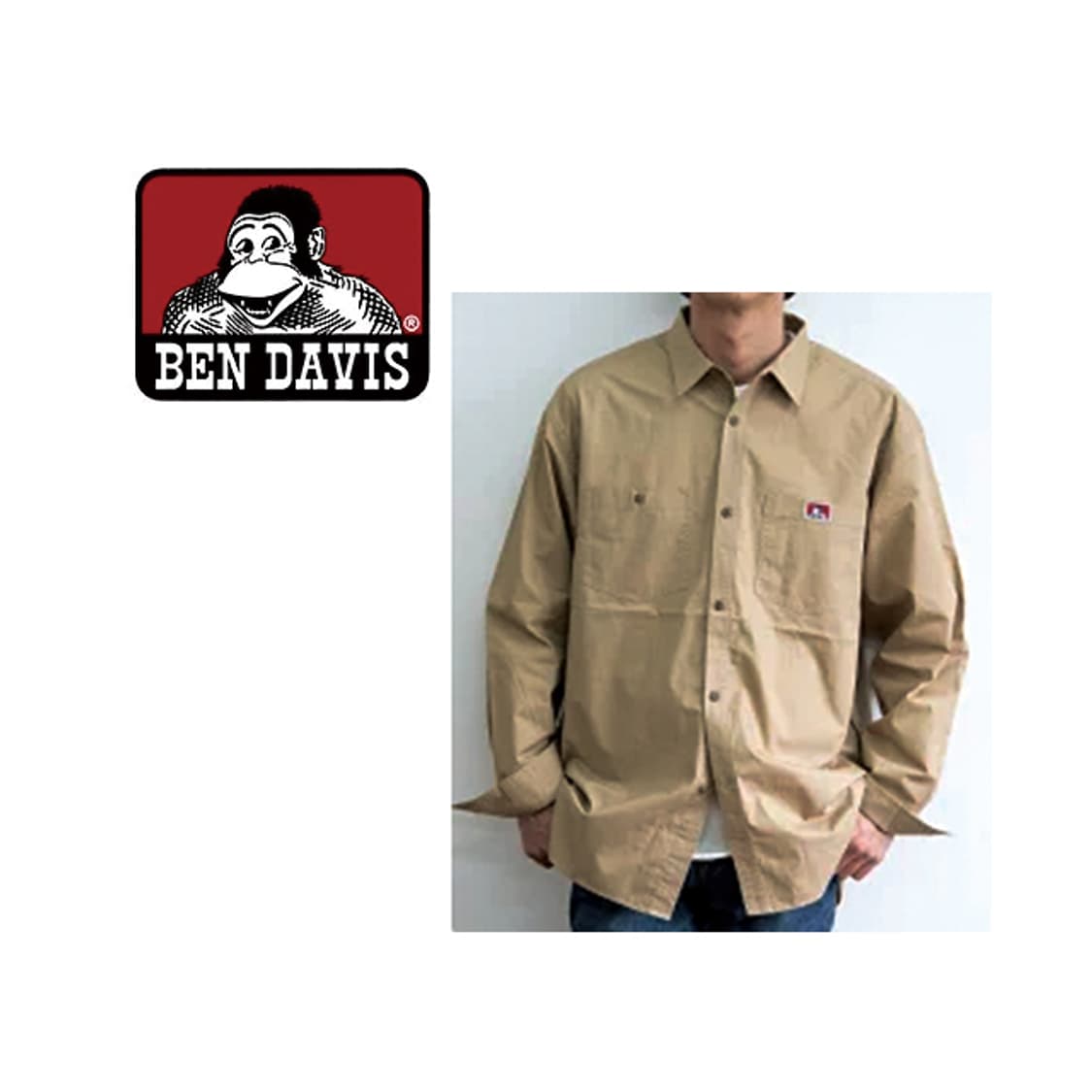 BEN DAVIS 코튼 셔츠 상품이미지1