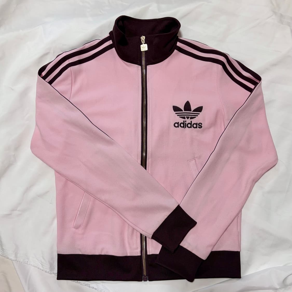 아디다스 베켄바우어 핑크 트랙탑 져지 핑크 브라운 상품이미지2