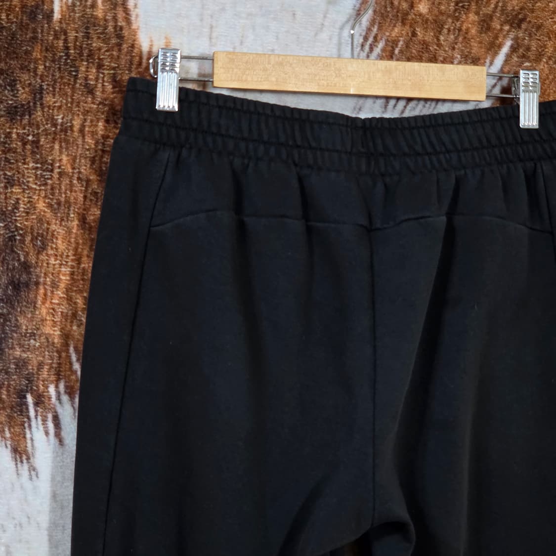 퓨마 블랙 코튼 약기모 조거 팬츠 상품이미지5