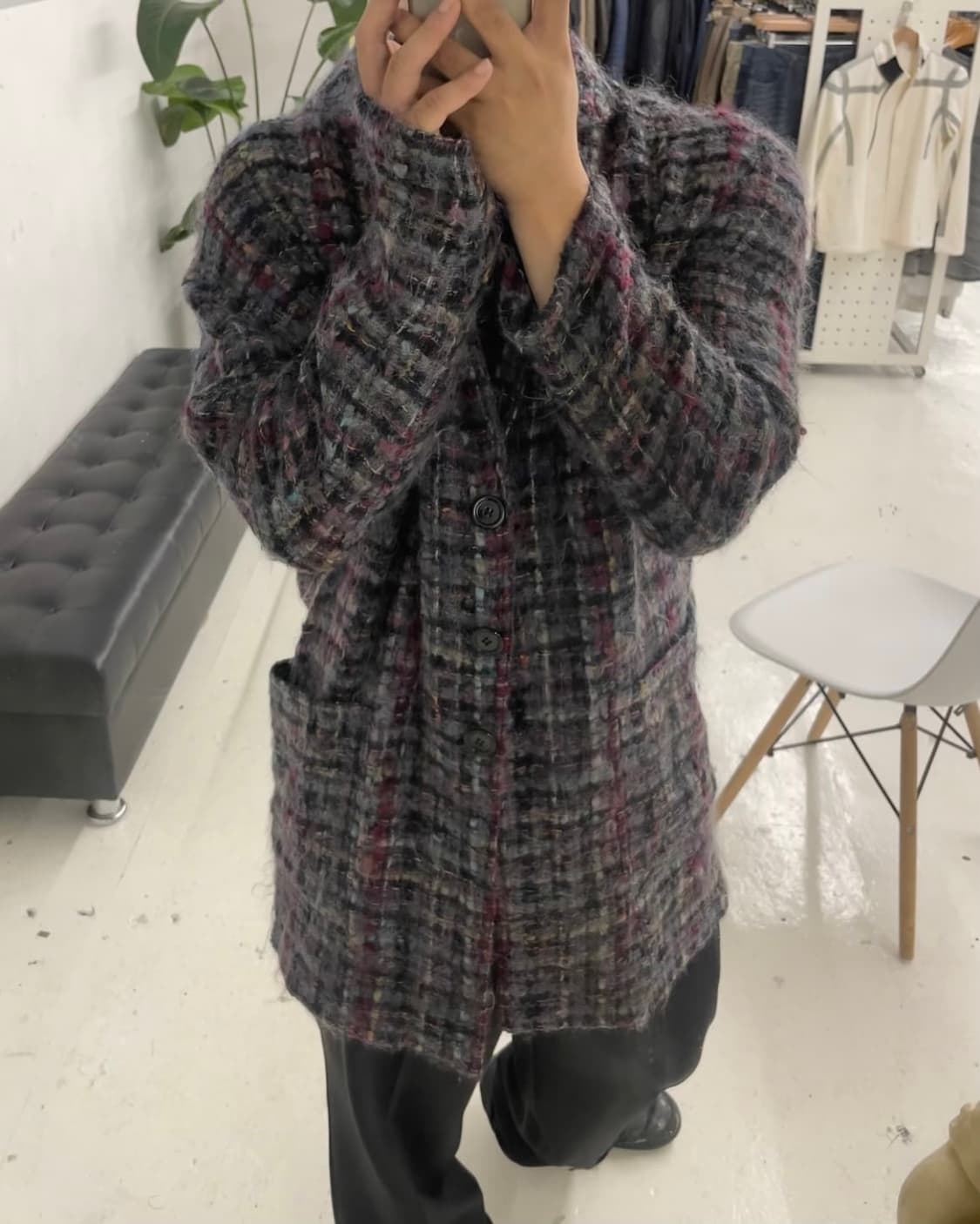 루치아노 소프라니 모헤어 자켓 상품이미지2