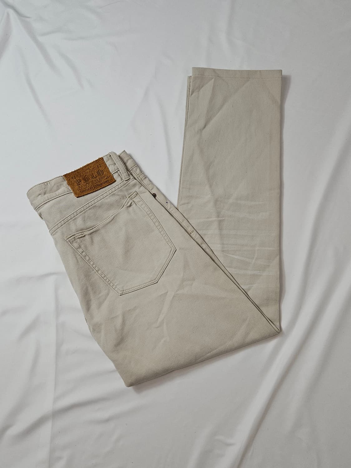 폴로 랄프로렌 가죽패치 RL 코듀로이 코튼팬츠 워크 슬랙스 바지 34 상품이미지1