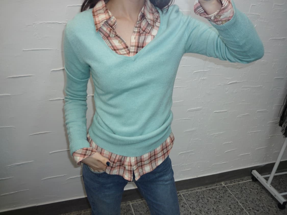 sky deep v neck knit 상품이미지5